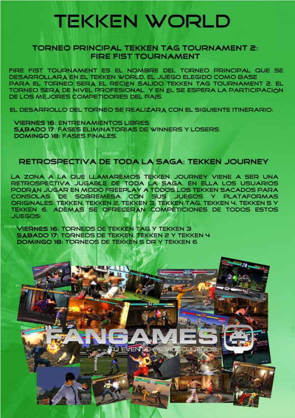Flayers de Tekken World